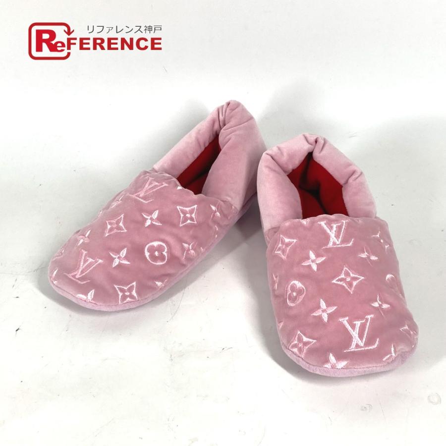 新品同様 LOUIS VUITTON ルイヴィトン ルームシューズ モノグラム 靴 シューズ ドリーミーライン スリッパ ピンク レディース【中古】 | LOUIS VUITTON