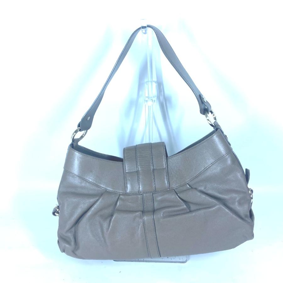 BVLGARI ブルガリ ブルガリブルガリ ロゴ カバン 肩掛け ショルダーバッグ グレー レディース【中古】 | BVLGARI | 01