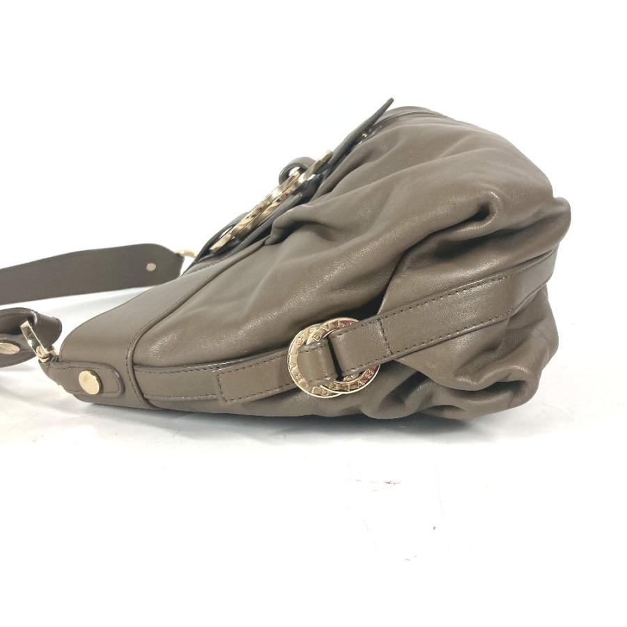 BVLGARI ブルガリ ブルガリブルガリ ロゴ カバン 肩掛け ショルダーバッグ グレー レディース【中古】 | BVLGARI | 04