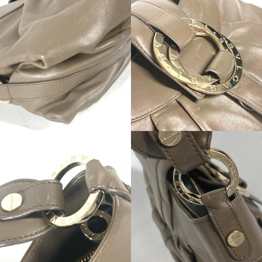 BVLGARI ブルガリ ブルガリブルガリ ロゴ カバン 肩掛け ショルダーバッグ グレー レディース【中古】 | BVLGARI | 07
