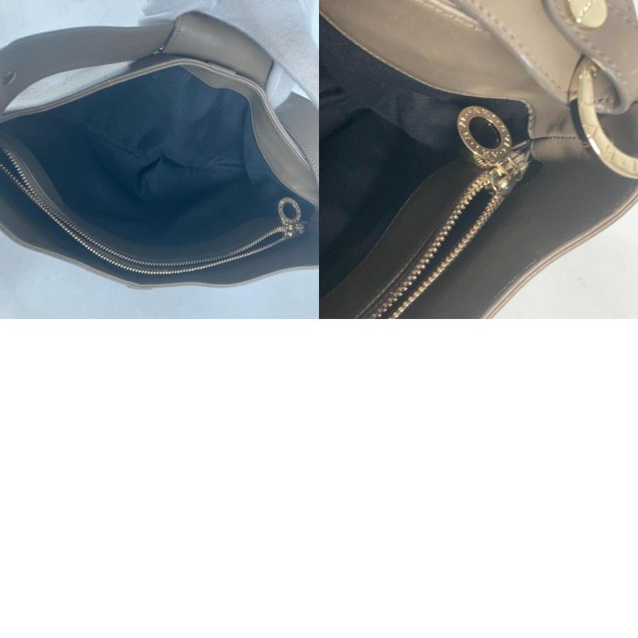 BVLGARI ブルガリ ブルガリブルガリ ロゴ カバン 肩掛け ショルダーバッグ グレー レディース【中古】 | BVLGARI | 09