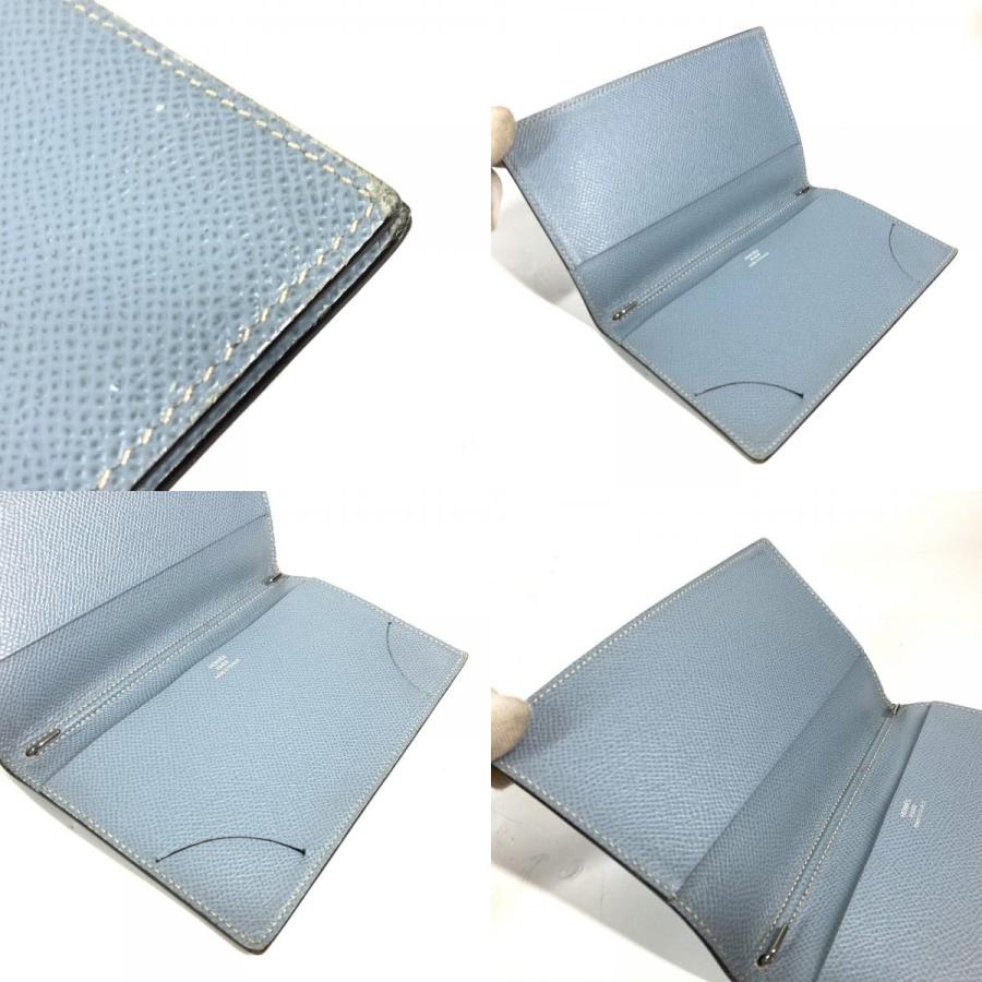 HERMES エルメス アジェンダ ヴィジョン システム手帳 ステーショナリー 手帳カバー ブルー レディース【中古】の画像