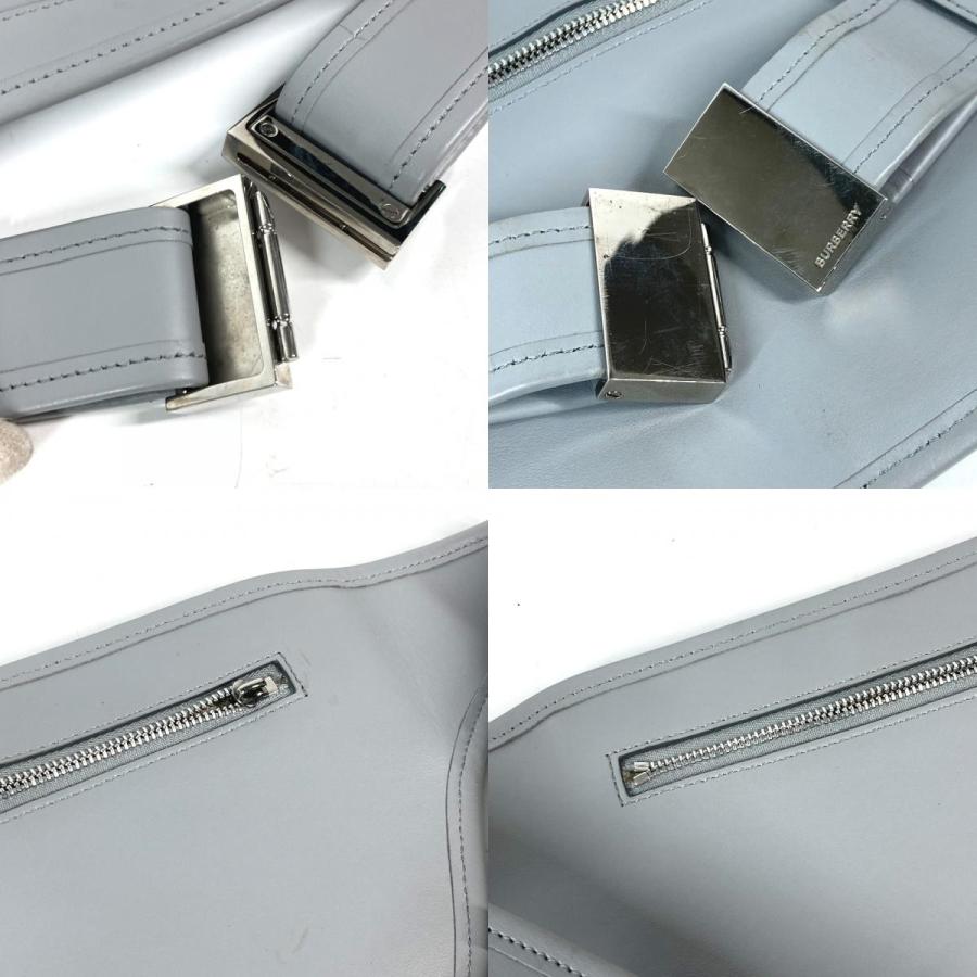 BURBERRY バーバリー ロゴ カバン ベルトバッグ クロス ボディバッグ グレー ユニセックス【中古】 | BURBERRY | 08