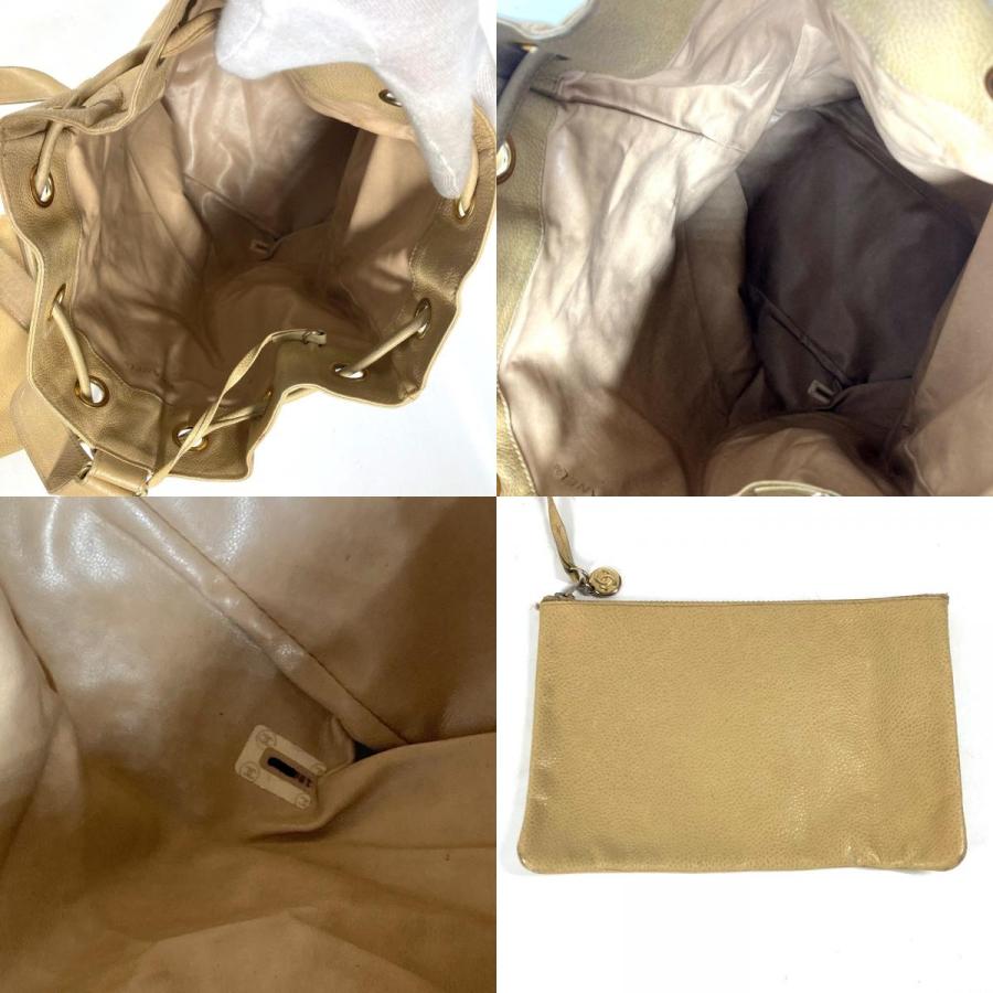 ポーチ付♪ シャネル ビコローレ 巾着 チェーン ショルダー デカココ