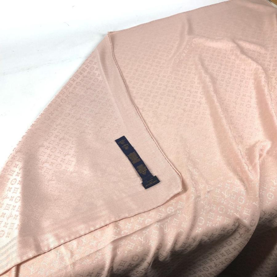 LOUIS VUITTON ルイヴィトン M77370 ショール・エバーモア 大判 ストール  モノグラム ショール ローズプードル ピンク レディース【中古】 | LOUIS VUITTON | 07