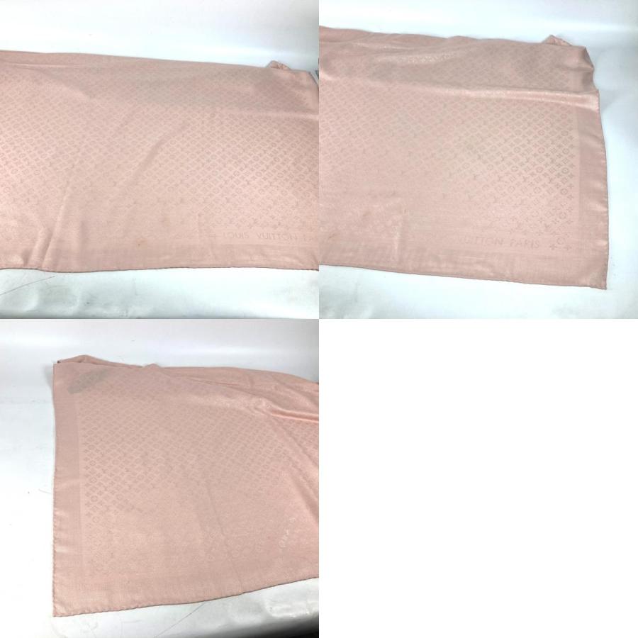 LOUIS VUITTON ルイヴィトン M77370 ショール・エバーモア 大判 ストール  モノグラム ショール ローズプードル ピンク レディース【中古】 | LOUIS VUITTON | 09