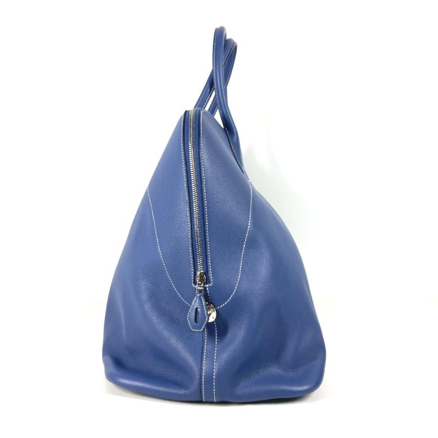 未使用 HERMES エルメス ボリード リラックス 45 トートバッグ ボストンバッグ ショルダーバッグ  ハンドバッグ ブルーライトン【中古】 | HERMES | 02