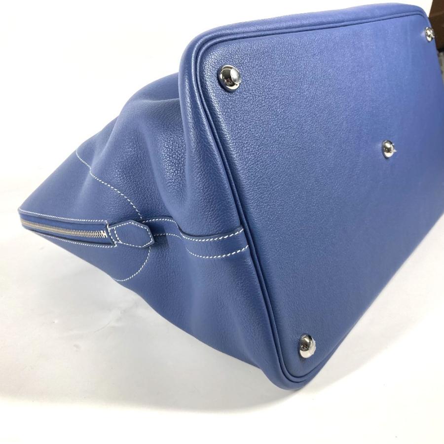 未使用 HERMES エルメス ボリード リラックス 45 トートバッグ ボストンバッグ ショルダーバッグ  ハンドバッグ ブルーライトン【中古】 | HERMES | 06