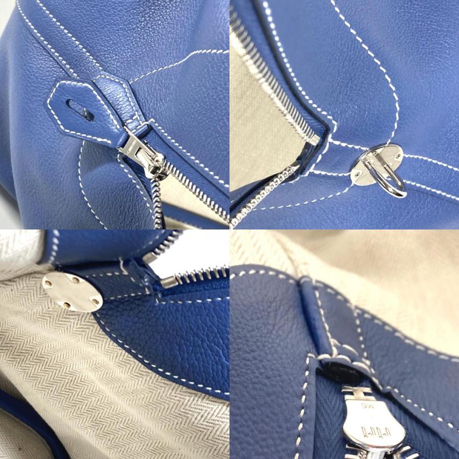未使用 HERMES エルメス ボリード リラックス 45 トートバッグ ボストンバッグ ショルダーバッグ  ハンドバッグ ブルーライトン【中古】 | HERMES | 08