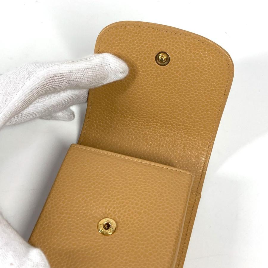 CHANEL シャネル A13511 CC ココマーク ロゴ タバコケース ポーチ シガレットケース ベージュ ユニセックス【中古】 | CHANEL | 06