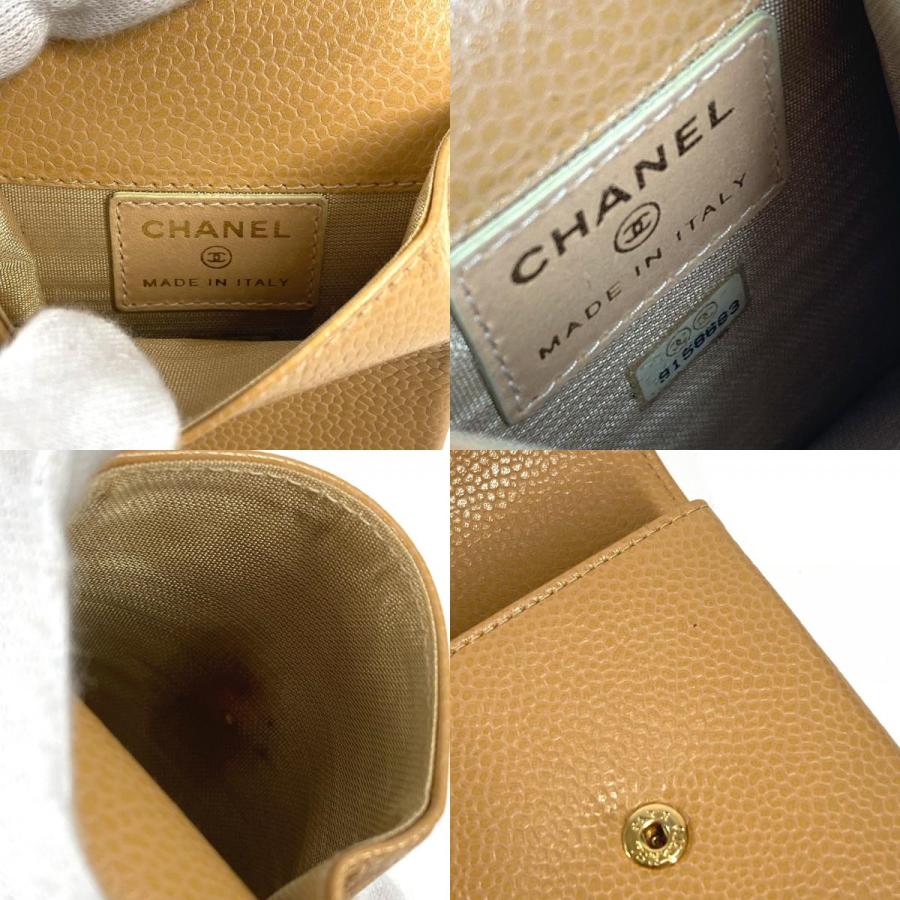 CHANEL シャネル A13511 CC ココマーク ロゴ タバコケース ポーチ シガレットケース ベージュ ユニセックス【中古】 | CHANEL | 08