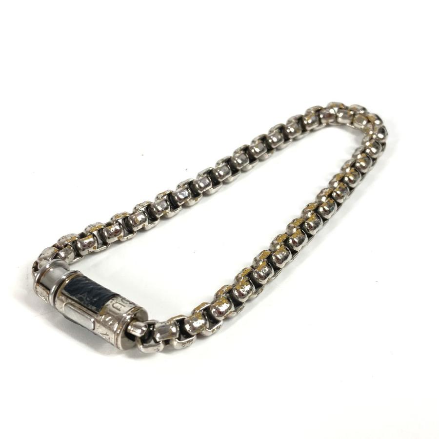 LOUIS VUITTON ルイヴィトン M63107 ブレスレットチェーン アクセサリー バングル モノグラムエクリプス ブレスレット ブラック【中古】 | LOUIS VUITTON | 01
