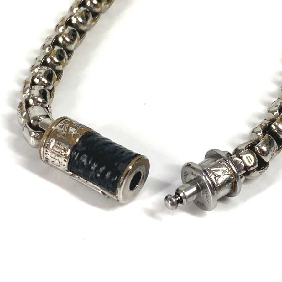 LOUIS VUITTON ルイヴィトン M63107 ブレスレットチェーン アクセサリー バングル モノグラムエクリプス ブレスレット ブラック【中古】 | LOUIS VUITTON | 04