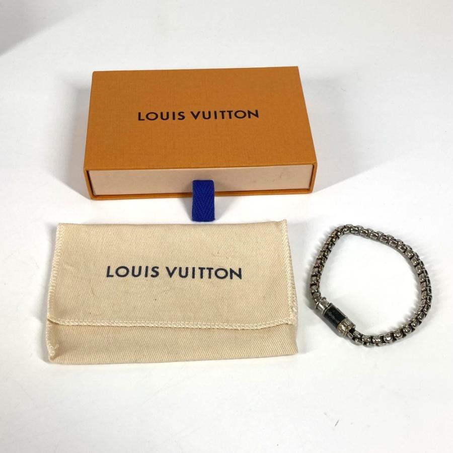 LOUIS VUITTON ルイヴィトン M63107 ブレスレットチェーン アクセサリー バングル モノグラムエクリプス ブレスレット ブラック【中古】 | LOUIS VUITTON | 09