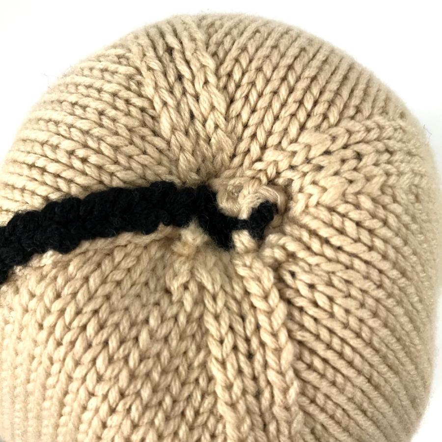 美品 LOUIS VUITTON ルイヴィトン M70840 ボネ モーニングラム ビーニー 帽子 ニット帽 ニットキャップ ポンポン付き ニット帽【中古】 | LOUIS VUITTON | 03