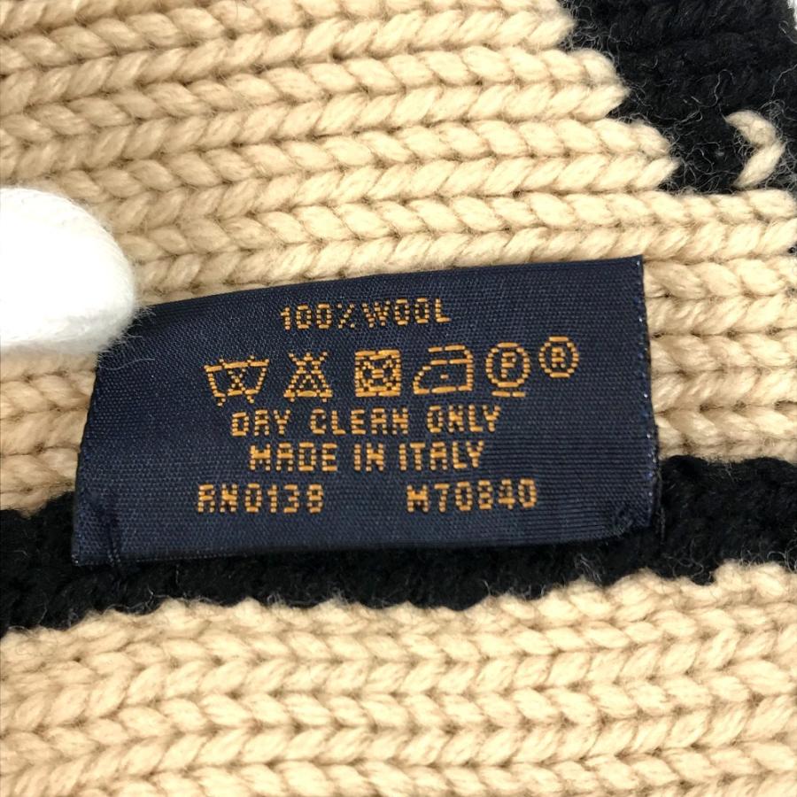 美品 LOUIS VUITTON ルイヴィトン M70840 ボネ モーニングラム ビーニー 帽子 ニット帽 ニットキャップ ポンポン付き ニット帽【中古】 | LOUIS VUITTON | 07