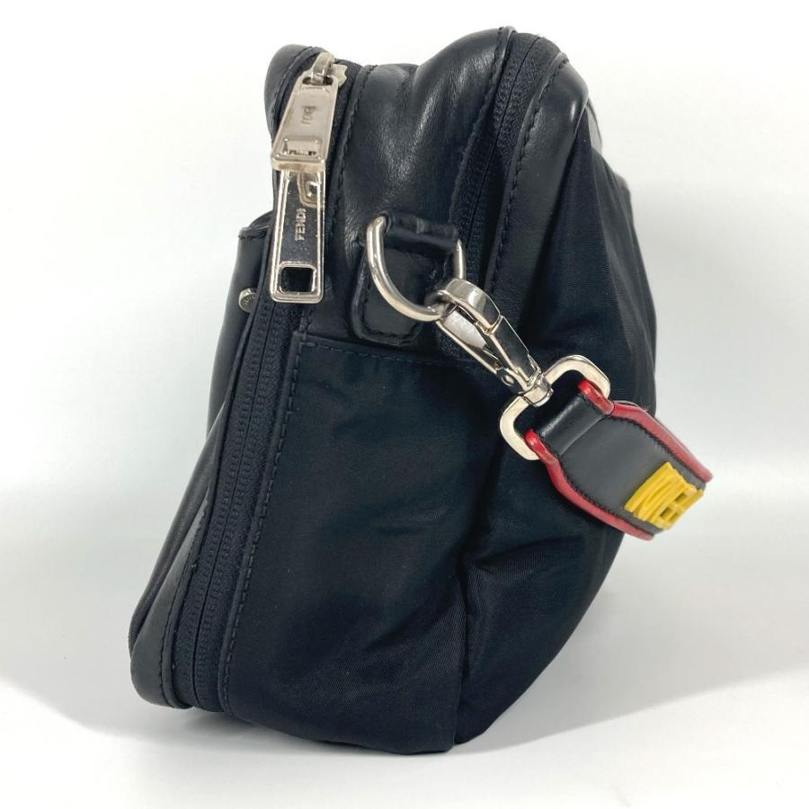 FENDI フェンディ ンスターアイ ロゴ FANTASTIC  肩掛け カバン ショルダーバッグ ハンドバッグ ブラック レディース【中古】 | FENDI | 03