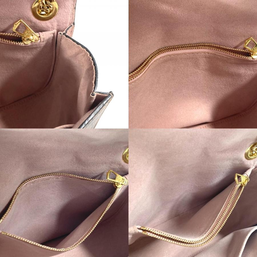 ルイ ヴィトン ダミエ ワイト チェーン ショルダーバッグ N64418