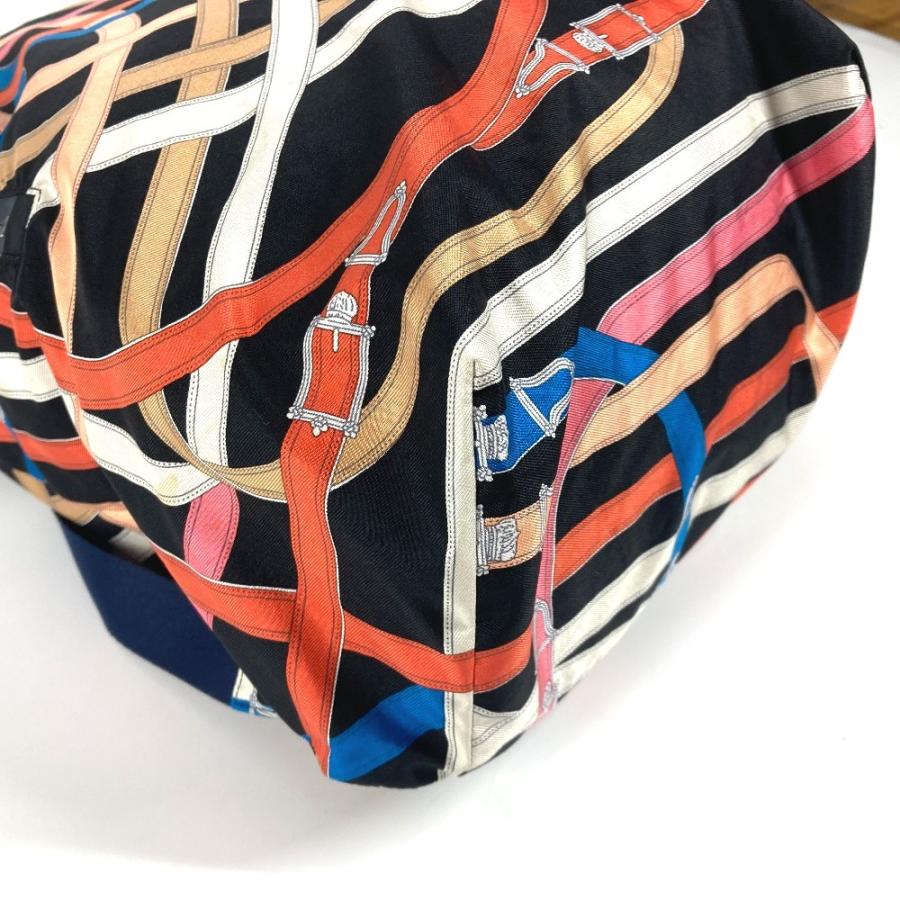 HERMESエルメスエアシルクヴァールリュック オレンジ・マルチカラー