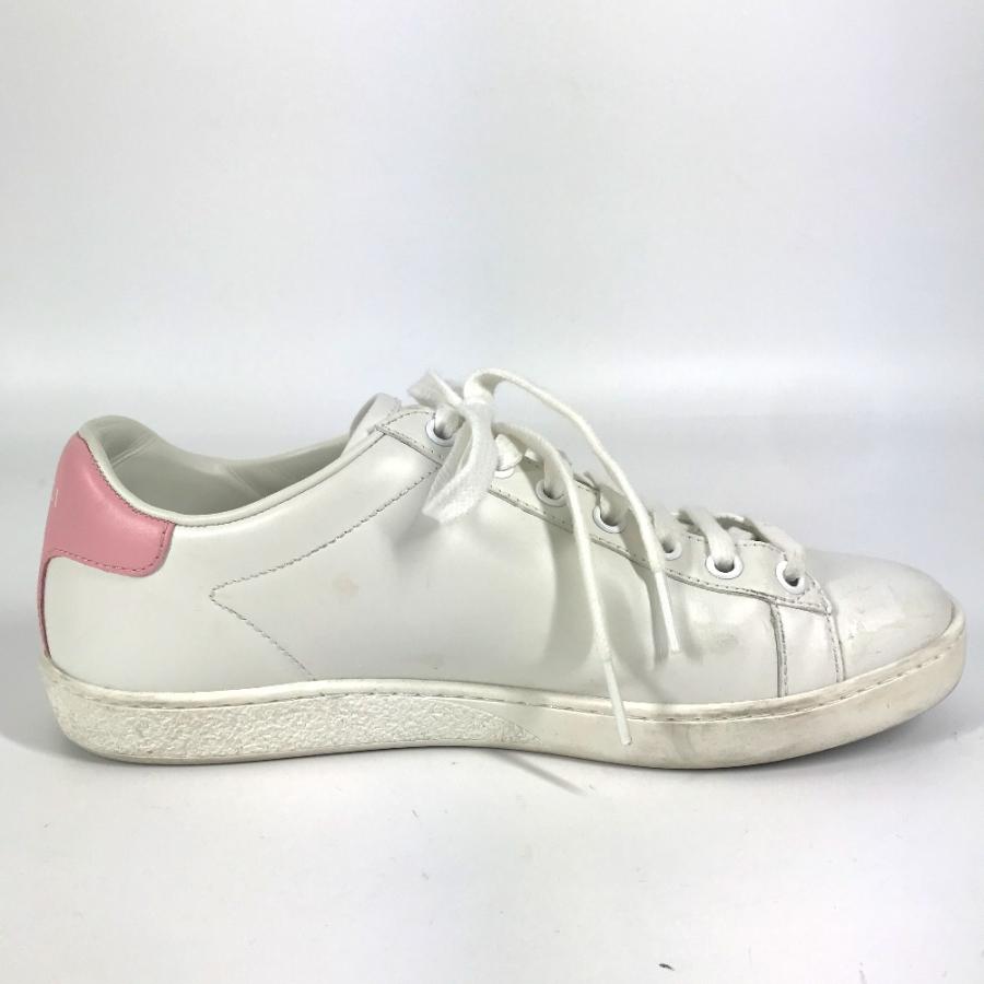 GUCCI グッチ 598527  ロゴ バイカラー 靴 シューズ ローカット インターロッキングG  Ace スニーカー ホワイト レディース【中古】 | GUCCI | 02