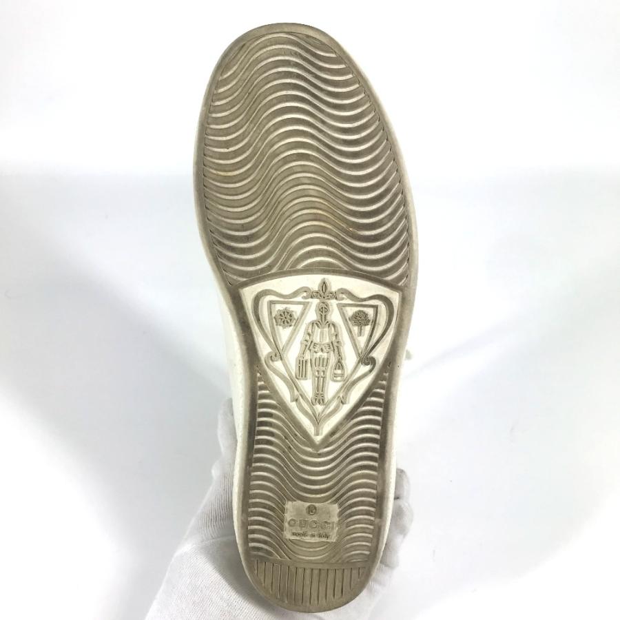 GUCCI グッチ 598527  ロゴ バイカラー 靴 シューズ ローカット インターロッキングG  Ace スニーカー ホワイト レディース【中古】 | GUCCI | 06