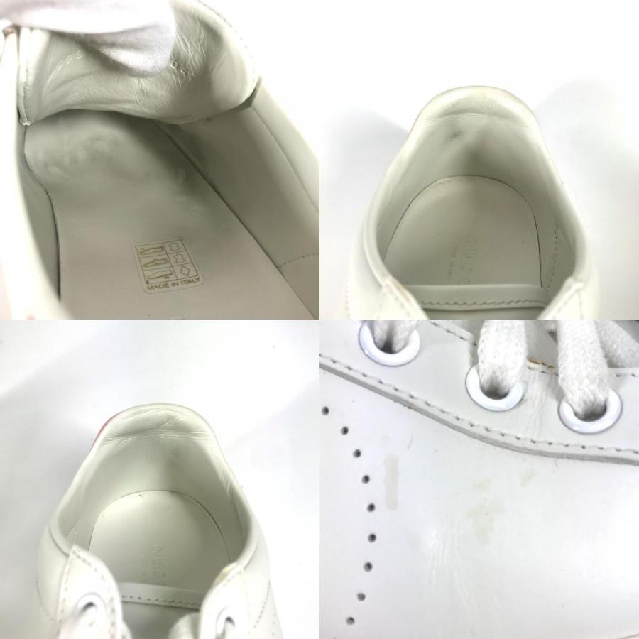 GUCCI グッチ 598527  ロゴ バイカラー 靴 シューズ ローカット インターロッキングG  Ace スニーカー ホワイト レディース【中古】 | GUCCI | 08
