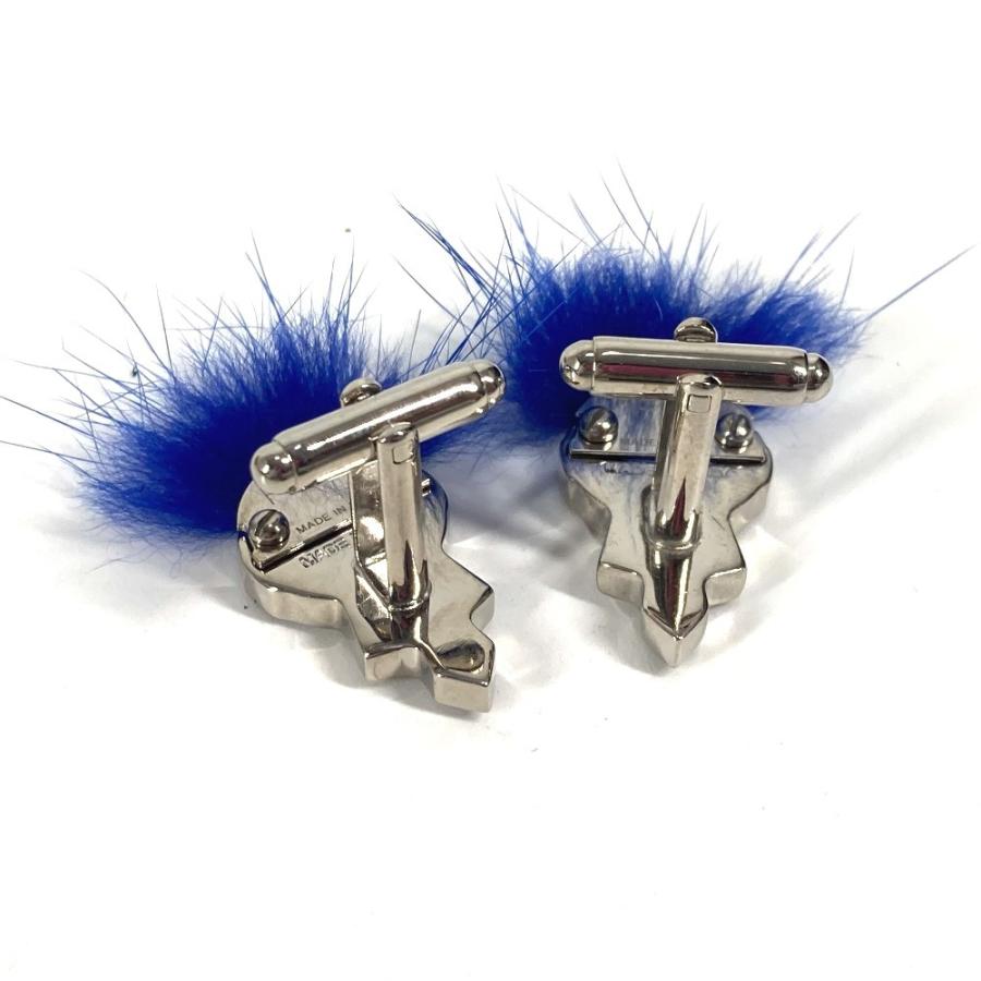 FENDI フェンディ カールラガーフェルド アクセサリー  カフス ブルー メンズ【中古】 | FENDI | 01