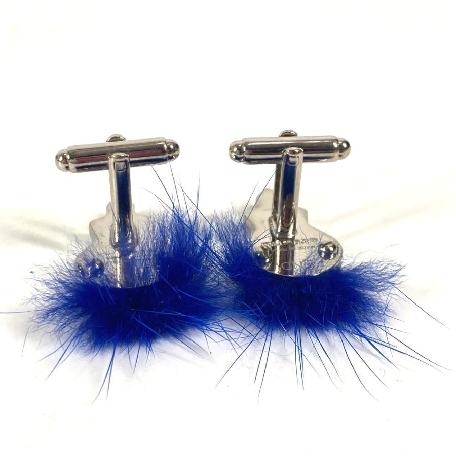 FENDI フェンディ カールラガーフェルド アクセサリー  カフス ブルー メンズ【中古】 | FENDI | 02