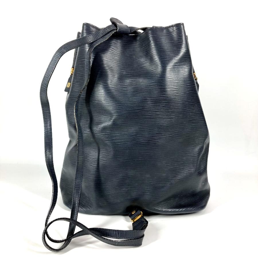 FENDI フェンディ FFロゴ 巾着 カバン 肩掛け バケツ型 ヴィンテージ ショルダーバッグ ネイビー ユニセックス【中古】 | FENDI | 01