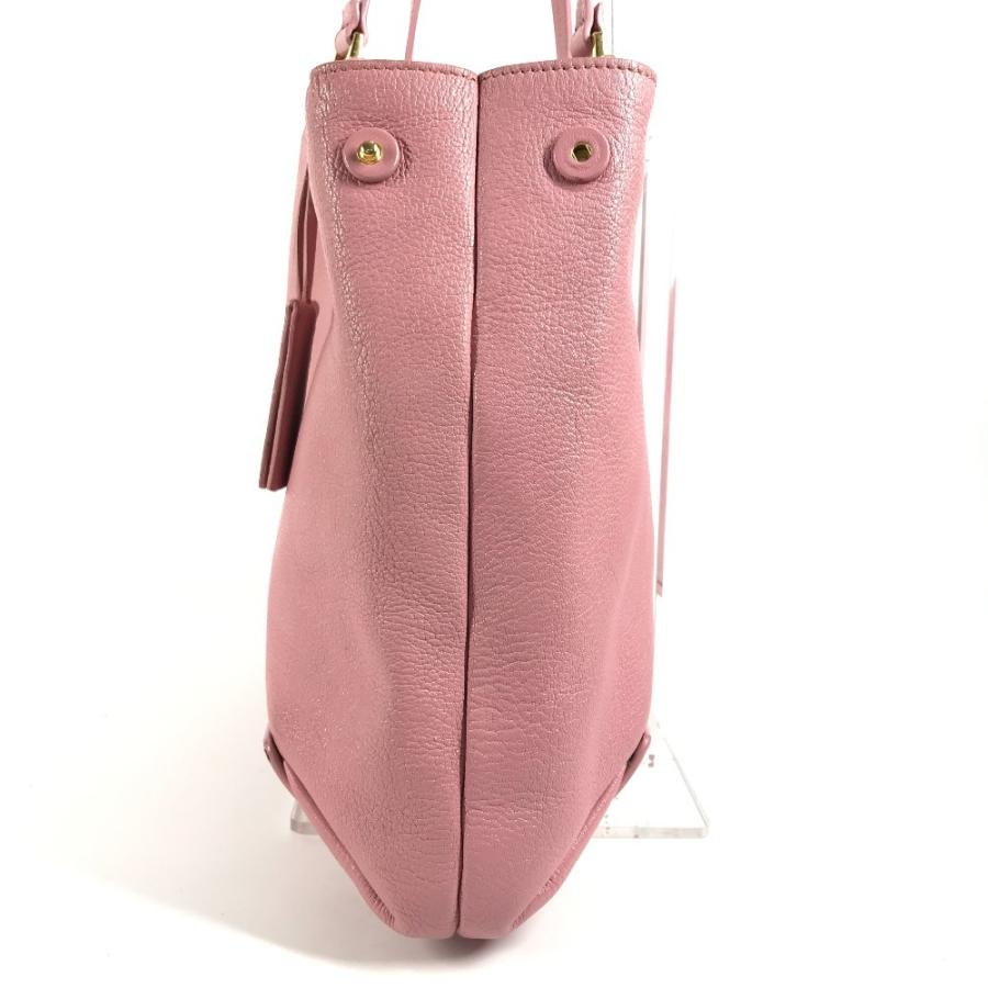 MIUMIU ミュウミュウ 5BG002 ロゴ マドラス ハンドバッグ 肩掛け ショルダーバッグ ポーチ付き トートバッグ ピンク レディース【中古】 | miu miu | 03