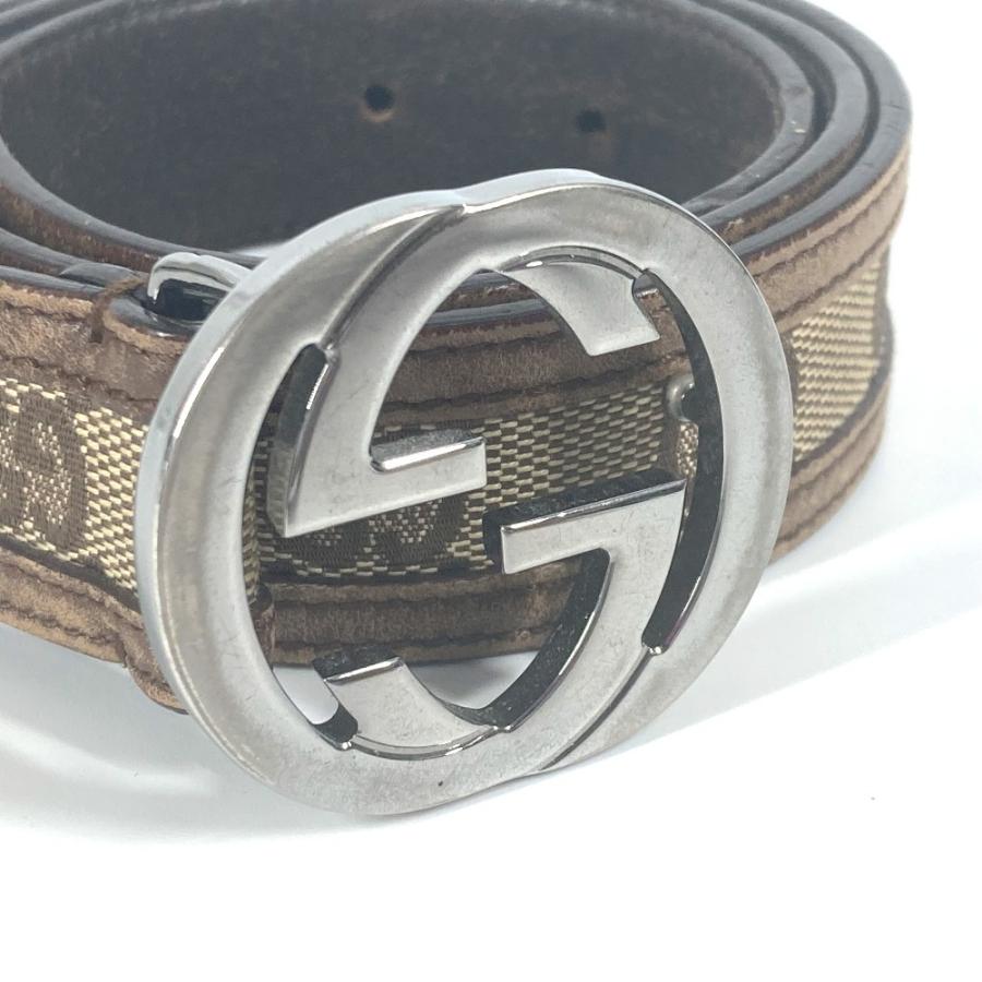 GUCCI（グッチ） GG ロゴ バックル アクセサリー ベルト ベージュ