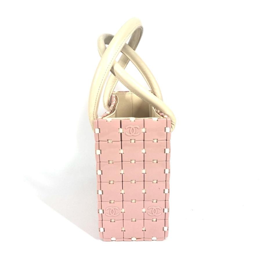 CHANEL シャネル パズルバッグ トートバッグ カバン ハンドバッグ ピンク レディース【中古】 | CHANEL | 06
