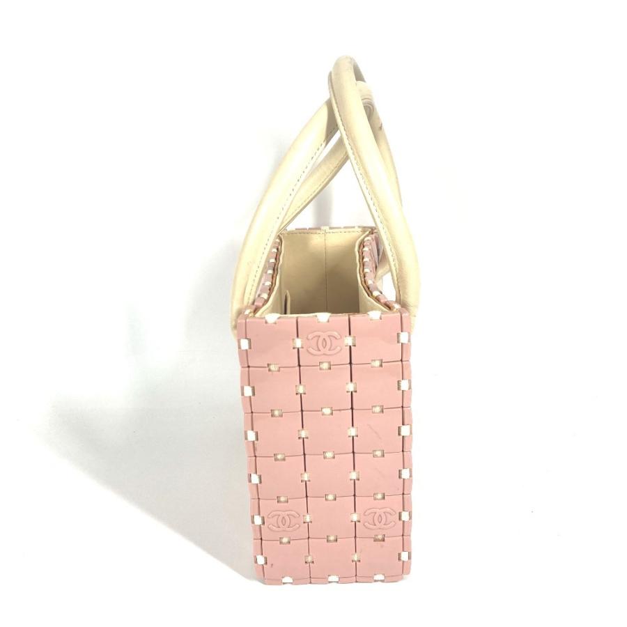 CHANEL シャネル パズルバッグ トートバッグ カバン ハンドバッグ ピンク レディース【中古】 | CHANEL | 07