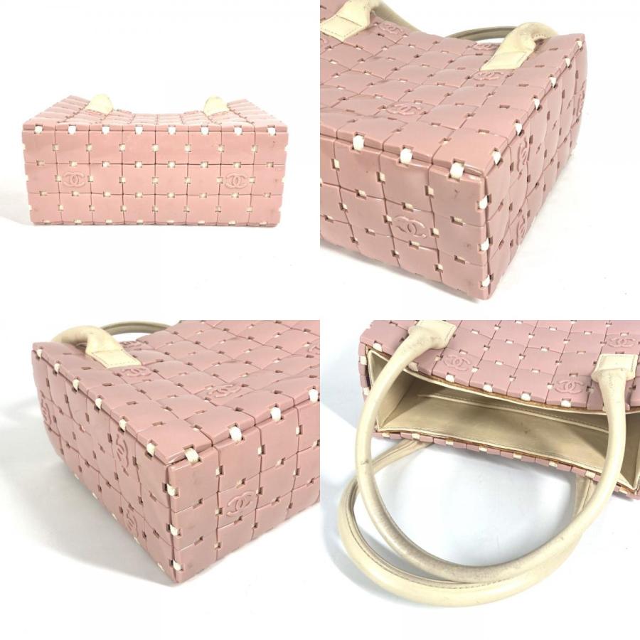CHANEL シャネル パズルバッグ トートバッグ カバン ハンドバッグ ピンク レディース【中古】 | CHANEL | 08