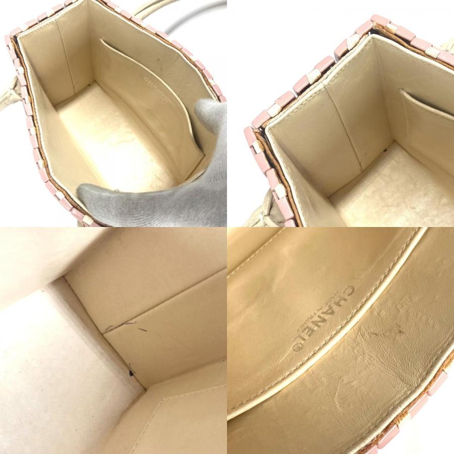 CHANEL シャネル パズルバッグ トートバッグ カバン ハンドバッグ ピンク レディース【中古】 | CHANEL | 09