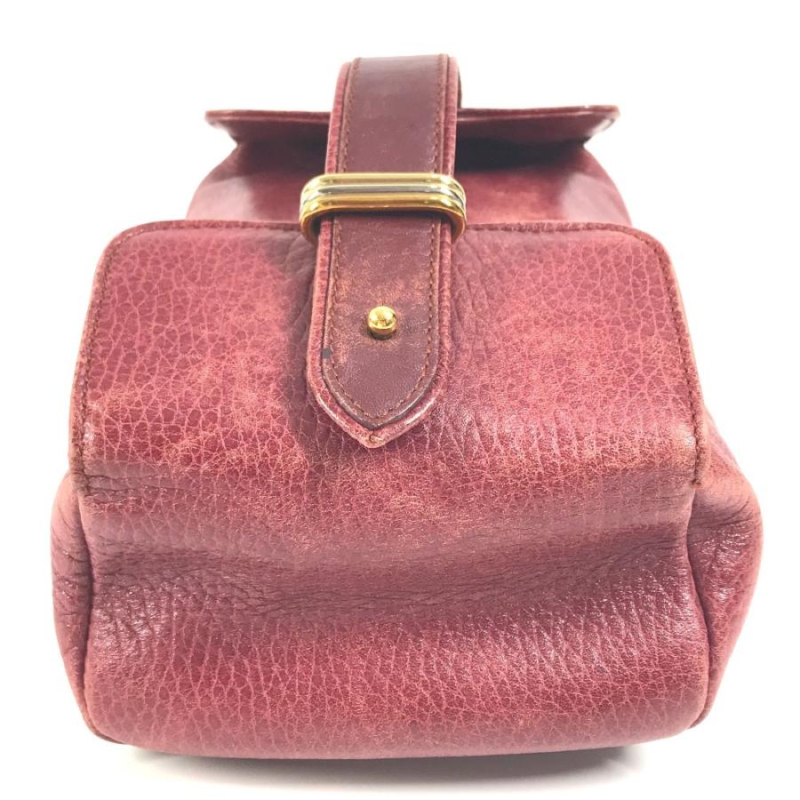 CARTIER カルティエ マストライン ロゴ トリニティ カバン バニティ ポーチ ヴィンテージ ハンドバッグ ボルドー レディース【中古】 | Cartier | 03