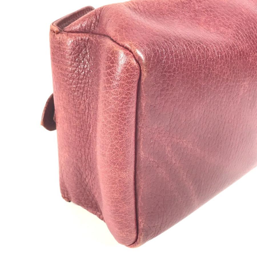 CARTIER カルティエ マストライン ロゴ トリニティ カバン バニティ ポーチ ヴィンテージ ハンドバッグ ボルドー レディース【中古】 | Cartier | 06