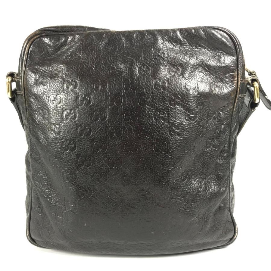GUCCI グッチ 201448  グッチシマ GG カバン 斜め掛け ポシェット ショルダーバッグ ブラウン ユニセックス【中古】 | GUCCI | 02