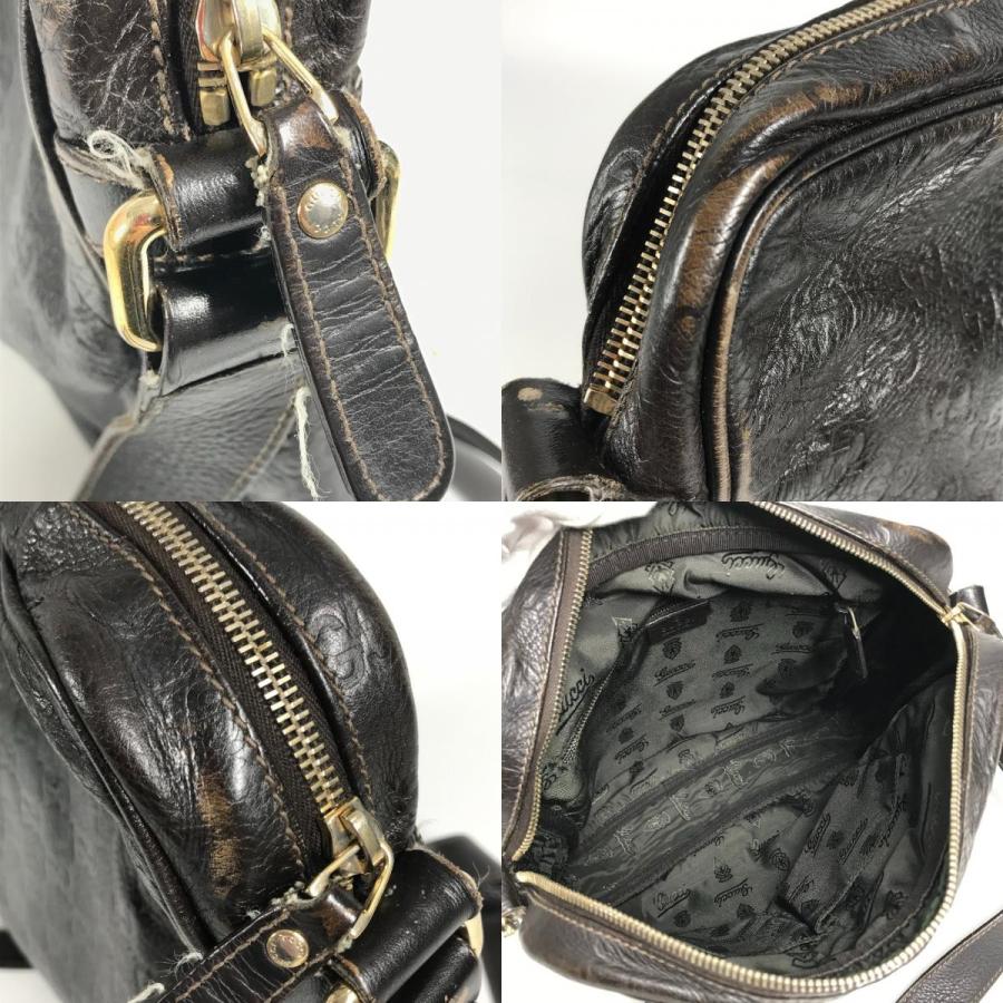 GUCCI グッチ 201448  グッチシマ GG カバン 斜め掛け ポシェット ショルダーバッグ ブラウン ユニセックス【中古】 | GUCCI | 08