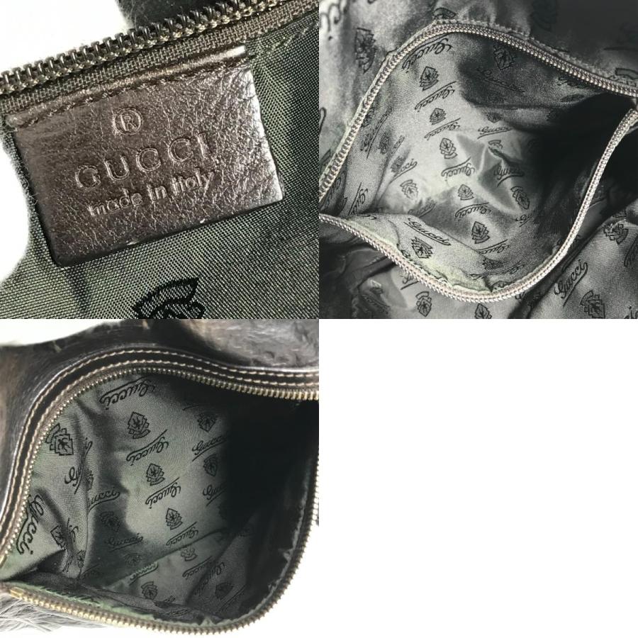 GUCCI グッチ 201448  グッチシマ GG カバン 斜め掛け ポシェット ショルダーバッグ ブラウン ユニセックス【中古】 | GUCCI | 09