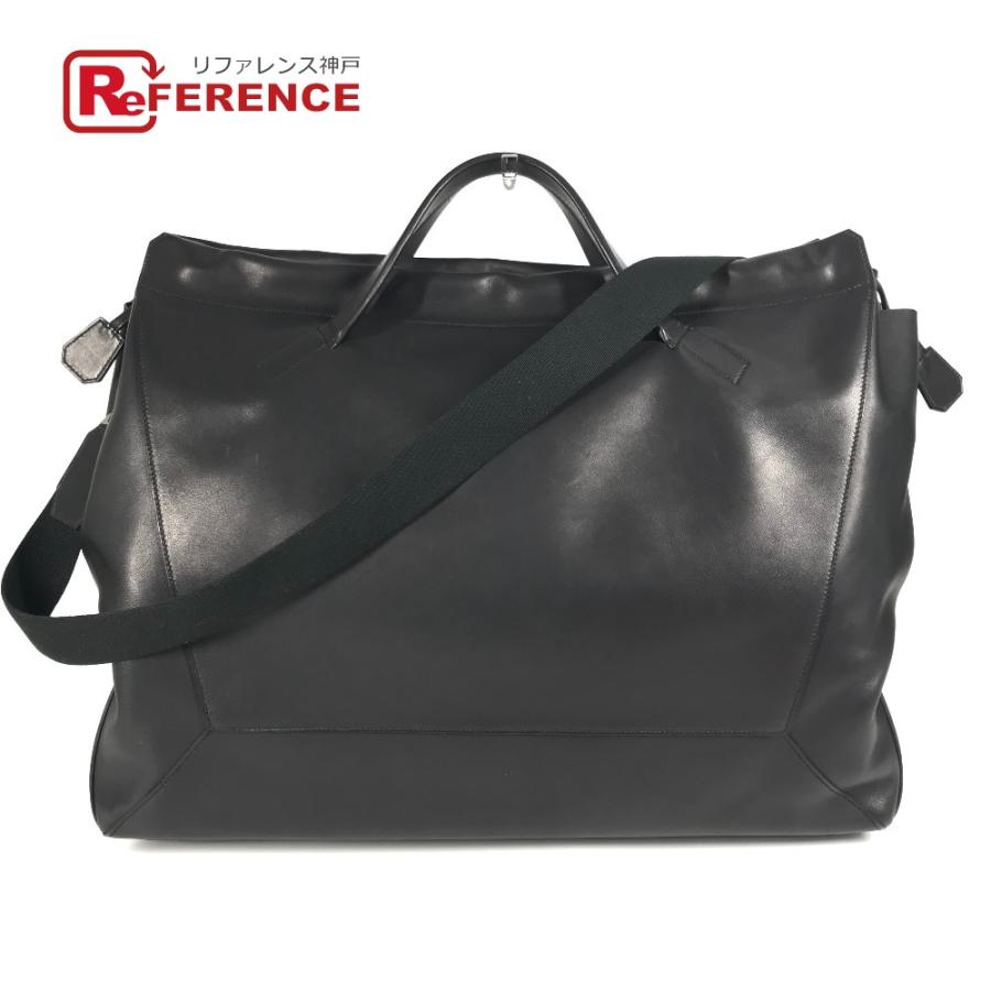 HERMES エルメス ヌーヴォー カバ 50 Nouveau Cabas 50 2WAYバッグ ハンドバッグ ショルダーバッグ ボストンバッグ ブラック【中古】 | HERMES