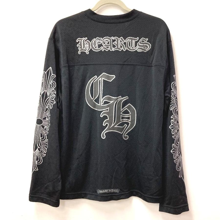 CHROME HEARTS クロムハーツ MESH WARM UP JERSEY メッシュ バーシティー ジャージー 長袖 トップス  ロングＴシャツ ブラック【中古】 |  | 01