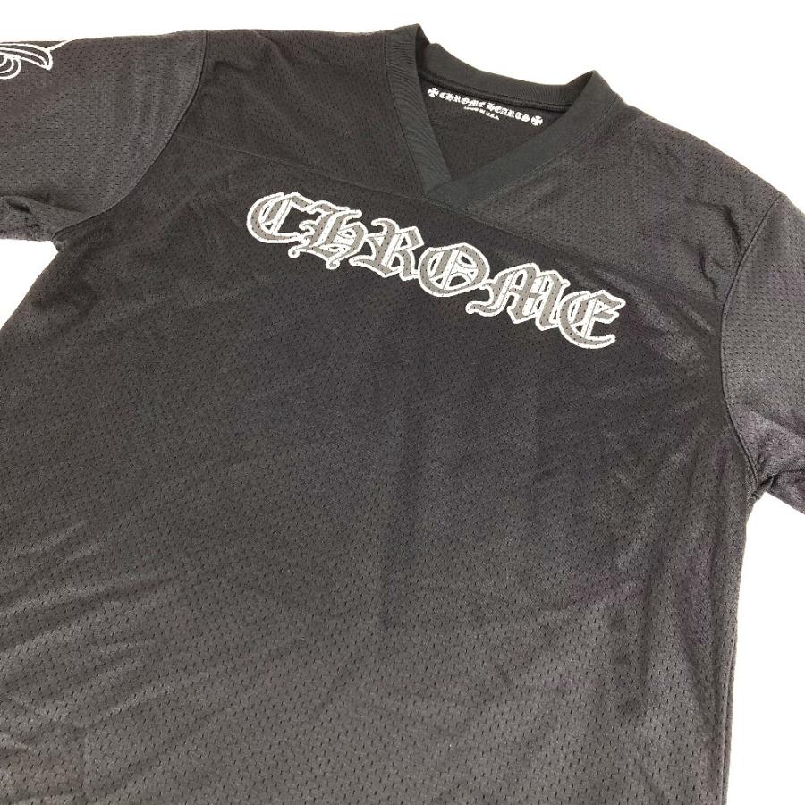 CHROME HEARTS クロムハーツ MESH WARM UP JERSEY メッシュ バーシティー ジャージー 長袖 トップス  ロングＴシャツ ブラック【中古】 |  | 02