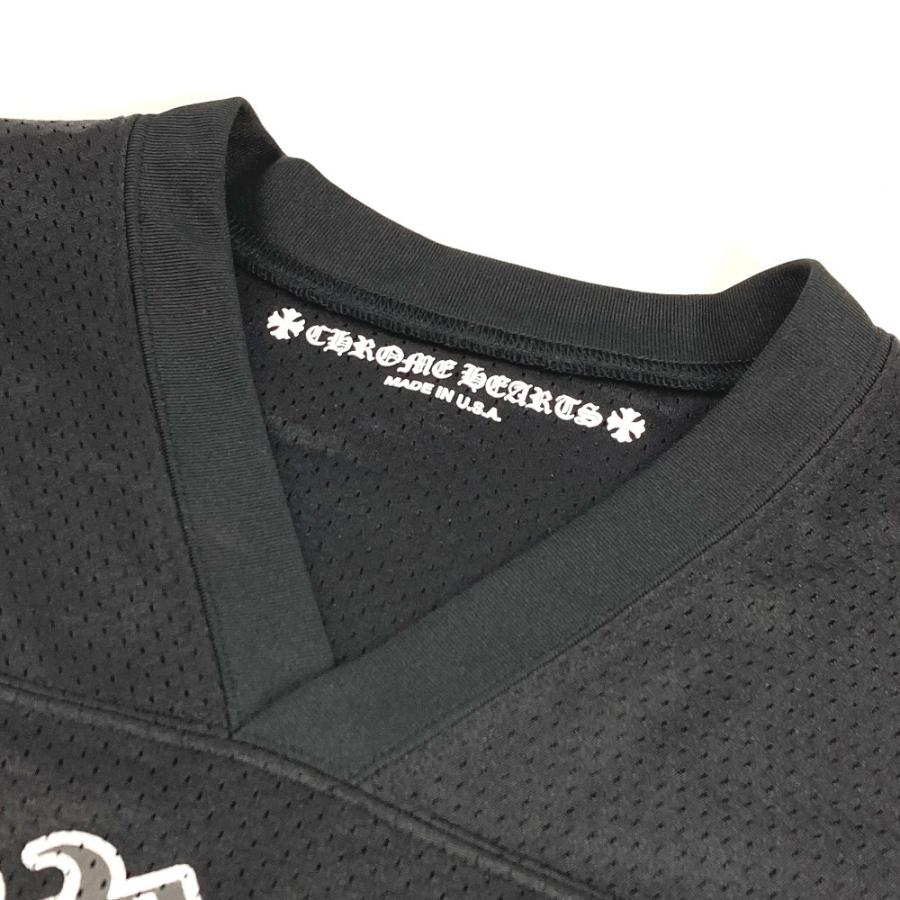 CHROME HEARTS クロムハーツ MESH WARM UP JERSEY メッシュ バーシティー ジャージー 長袖 トップス  ロングＴシャツ ブラック【中古】 |  | 03
