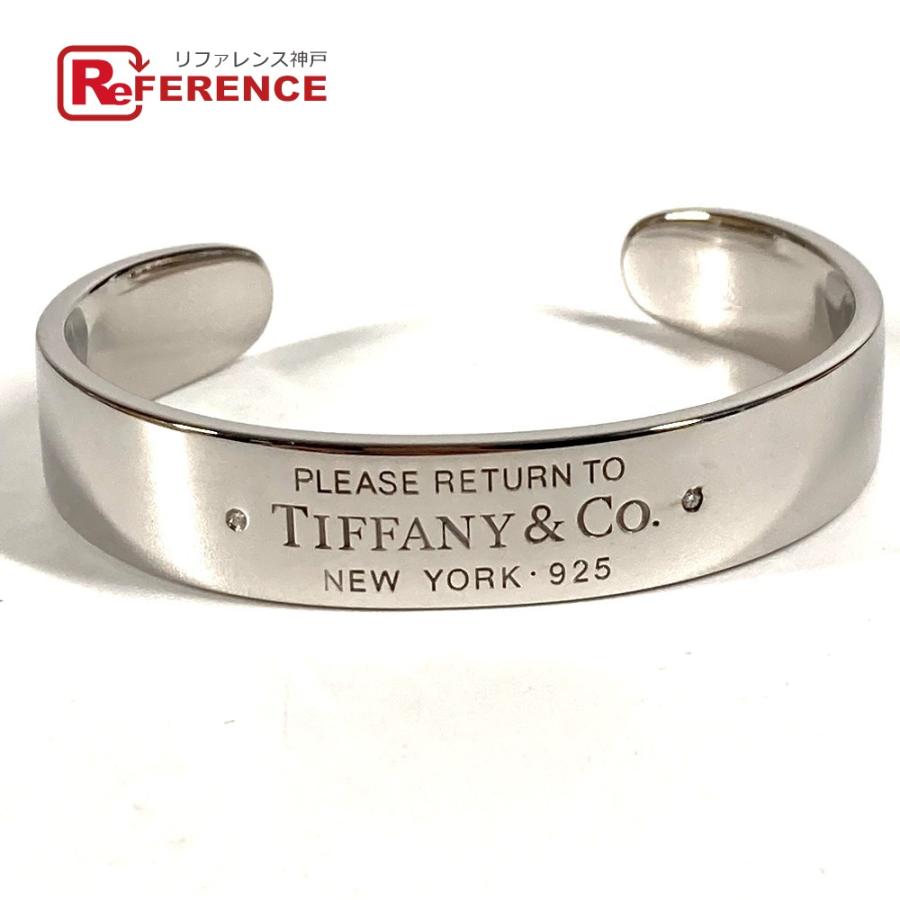 美品 TIFFANY&Co. ティファニー リターン トゥ ティファニー ナロー カフ アクセサリー ブレスレット ダイヤ バングル シルバー【中古】 | TIFFANY&Co.