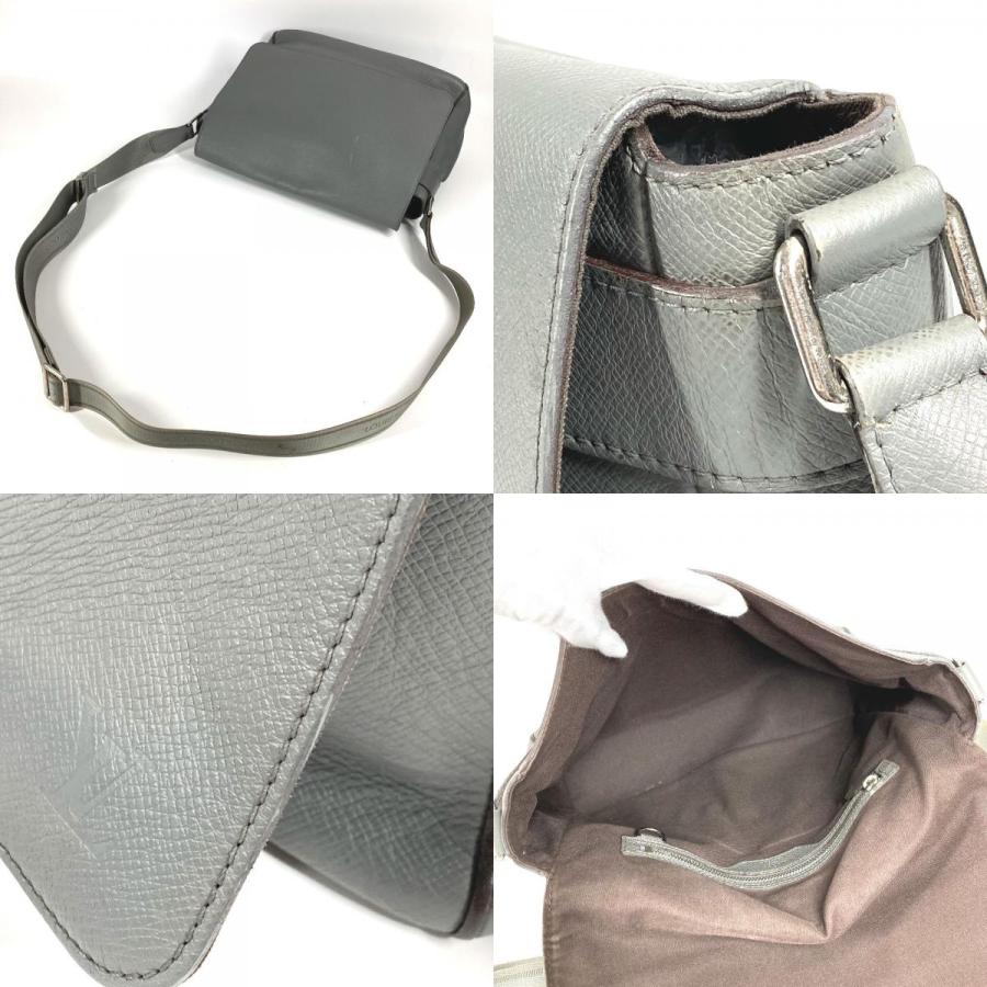 LOUIS VUITTON ルイヴィトン  M32623 ロマンMM ロマン MM カバン 斜め掛け フラップ タイガ ショルダーバッグ グラシエ グレー【中古】 | LOUIS VUITTON | 07