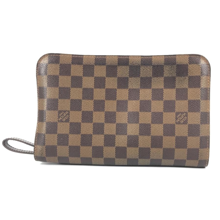 LOUIS VUITTON ルイヴィトン N51993  サンルイ クラッチバッグ カバン ポーチ ストラップ付 ダミエ セカンドバッグ エベヌ【中古】 | LOUIS VUITTON | 01