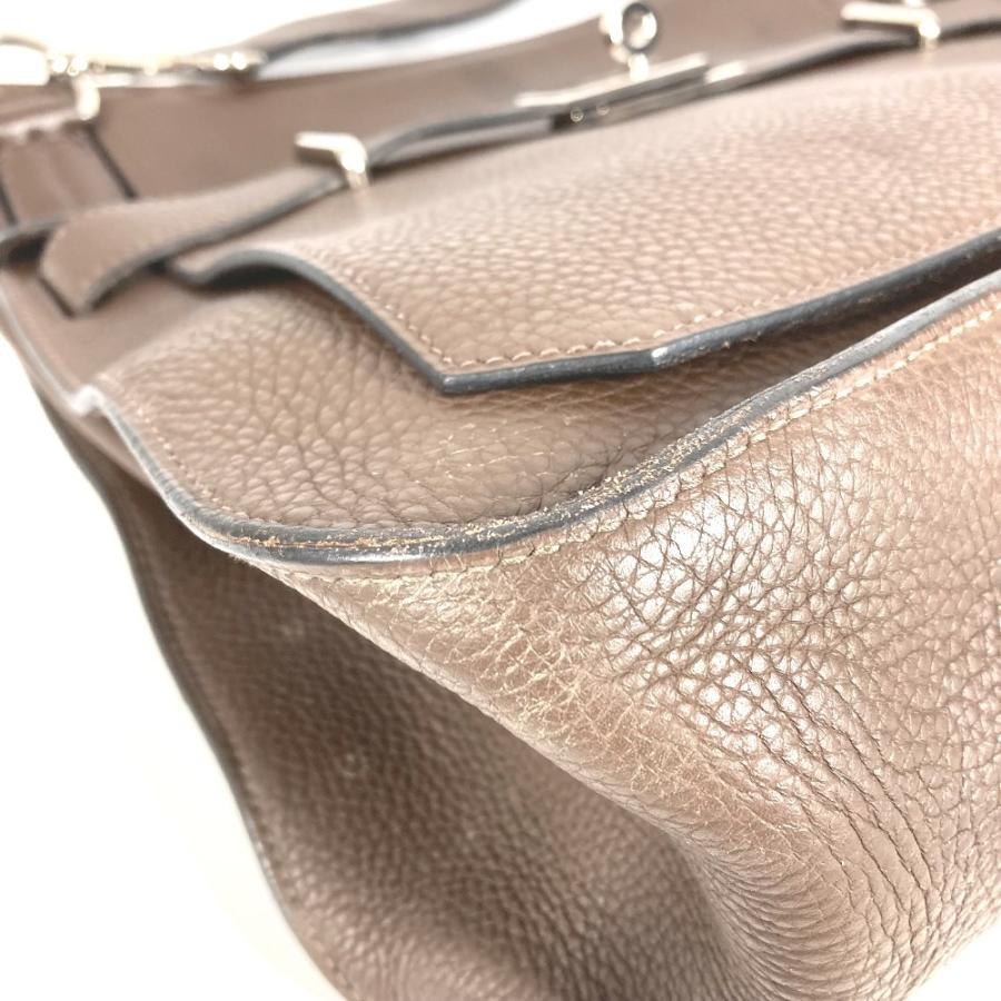 HERMES エルメス ジプシエール34 ジプシエール 34 カバン 斜め掛け フラップ ショルダーバッグ ダークブラウン ユニセックス【中古】 | HERMES | 05