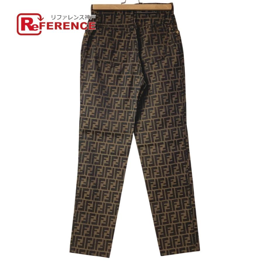 FENDI フェンディ ズッカ ロゴ ロングパンツ ズボン アパレル ボトムス ヴィンテージ パンツ ブラウン レディース【中古】 | FENDI