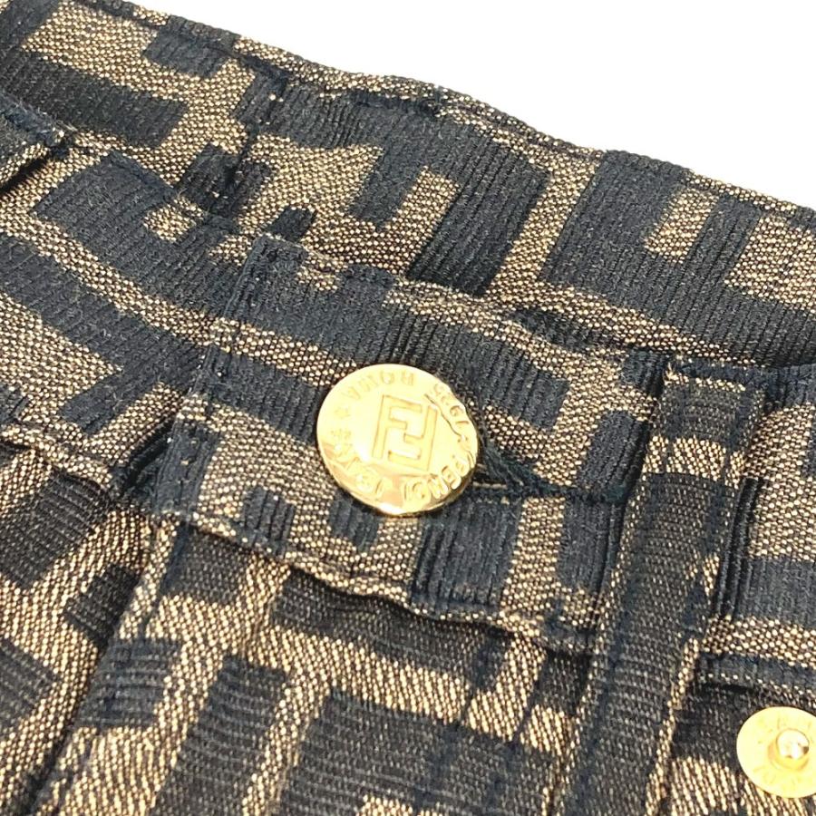 FENDI フェンディ ズッカ ロゴ ロングパンツ ズボン アパレル ボトムス ヴィンテージ パンツ ブラウン レディース【中古】 | FENDI | 04